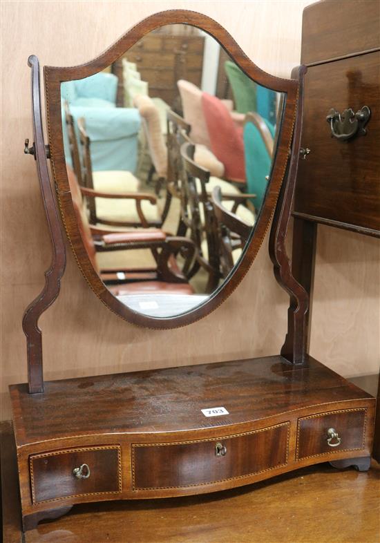 A toilet mirror W.47cm